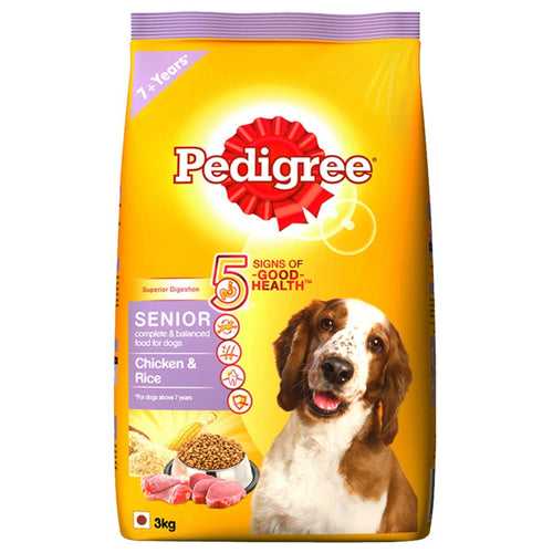 Pedigree Chicken And Rice Senior Adult Dog Food