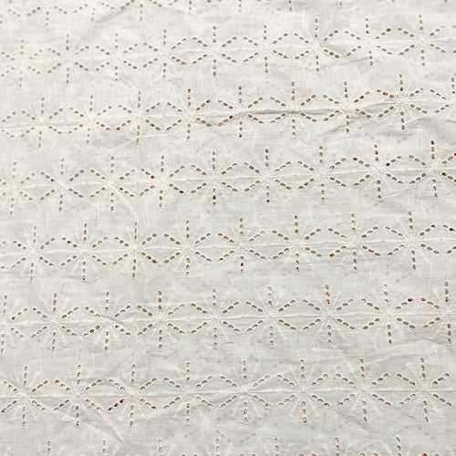 Dyeable Light Beige Cut Work Hakoba Fabric