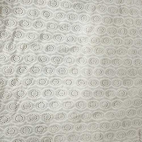 Dyeable Detailed Cut Work Hakoba Fabric