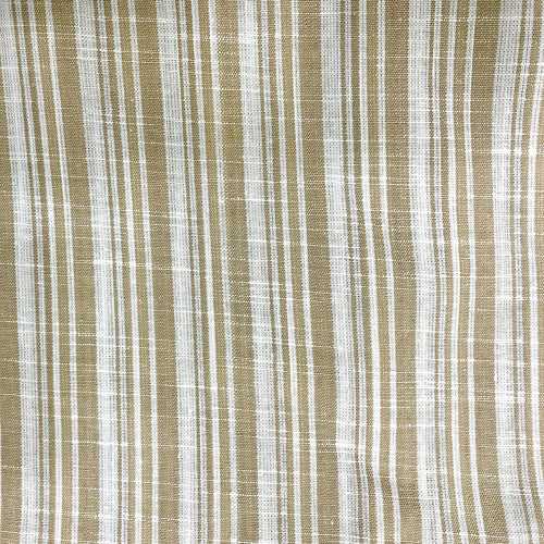 Brown Striped Cotton Fabric