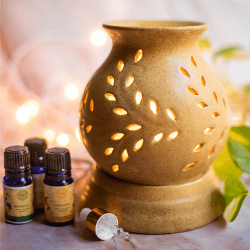 Aroma diffuser (Ceramic Electric) + 1 Essential Oil OR Aroma Oil | Make your own Aromatherapy Combo
