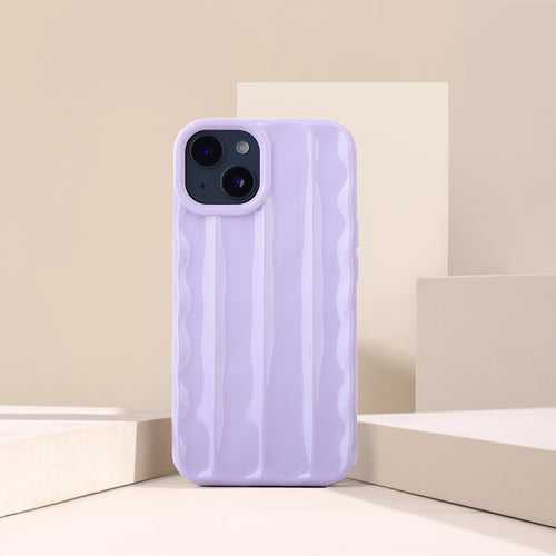 Oily Stripes Light Purple iPhone Case