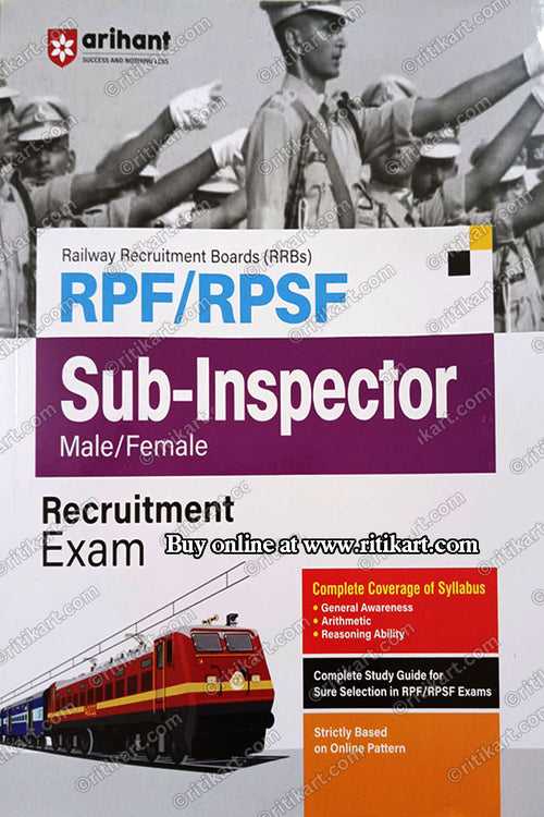 RPF RPSF Sub Inspector Recruitment Exam Study Guide for Male & Female