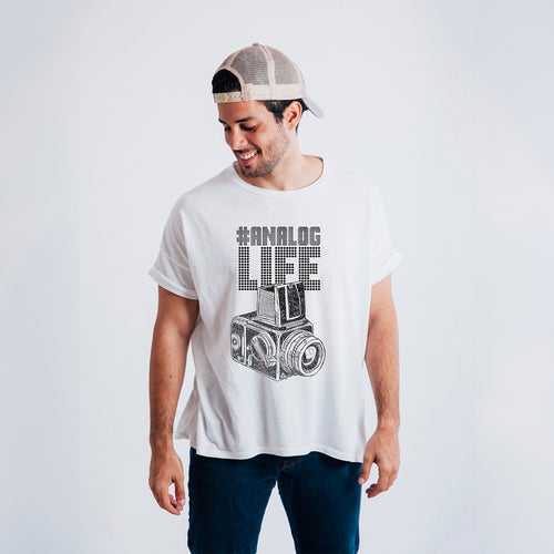 Analog Life T-Shirt | Men | White