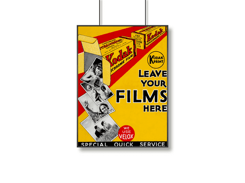 Retro Kodak Films Poster | A3+