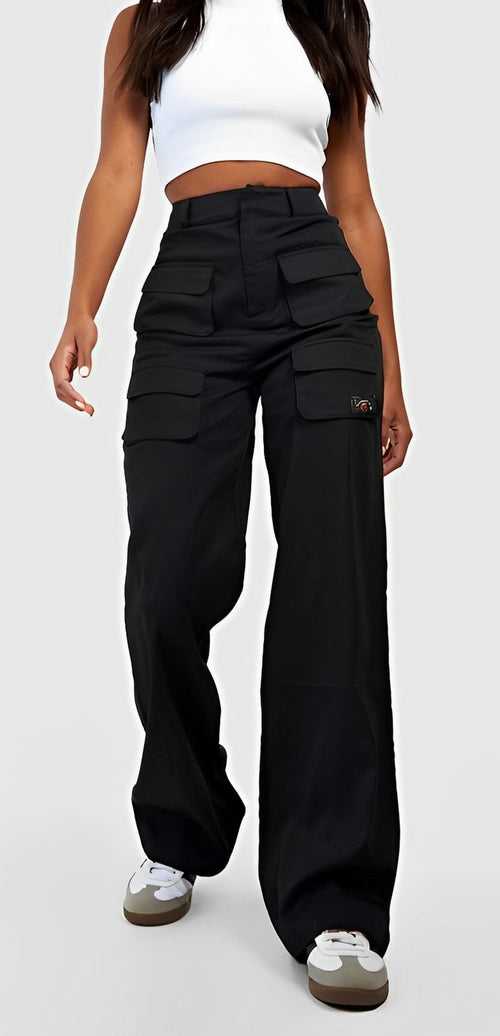 City Chic Multi Pocket Trousers