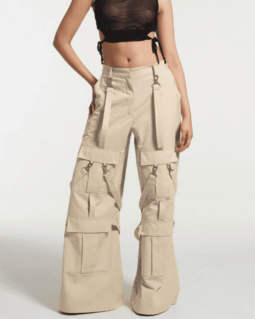 Tokyo Chic Utility Pocket Cargos