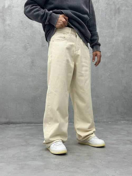 Nude Baggy Fit Straight Leg Pants