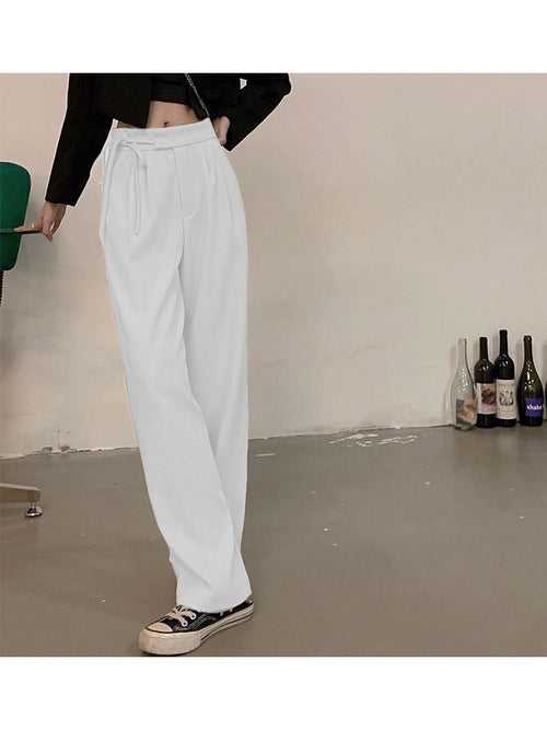 String Me Up Wide Leg Pleated Pants