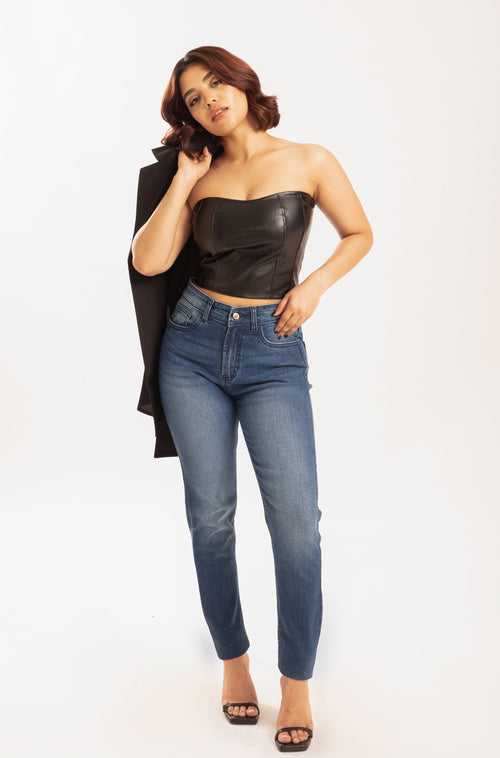 Original Blue High Waist Skinny Jeans