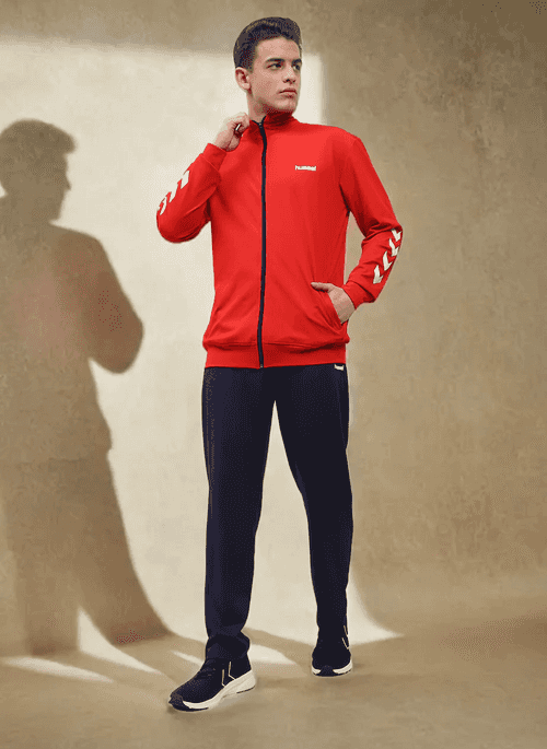 Promo Men's Red Poly All Weather Tracksuit