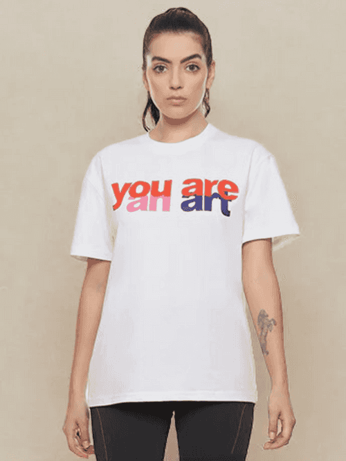Artist  Women's White Oversized T-shirt