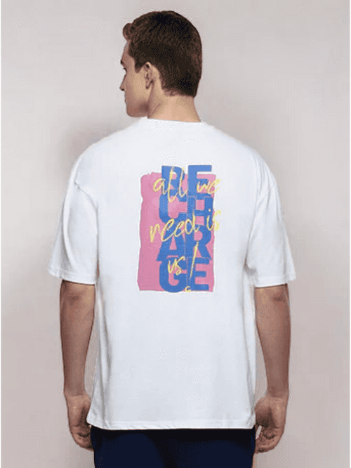 Renew  Men's White Oversized T-shirt