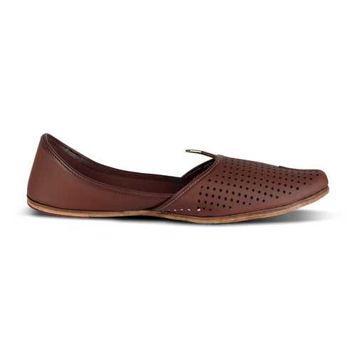 Stylish Brown Leather Jutti