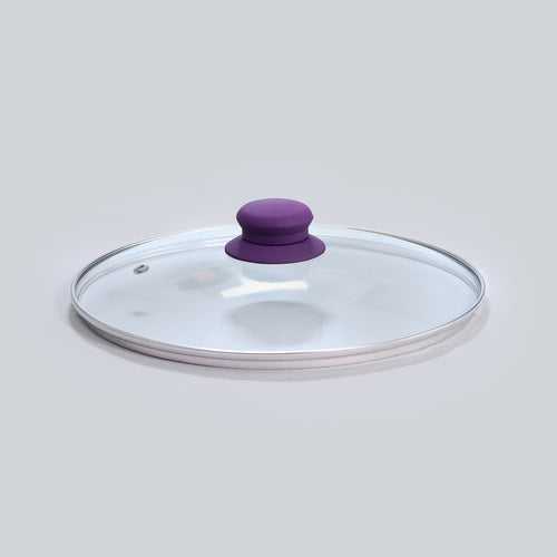 Purple Lid 26 cm with elegant soft-touch knob
