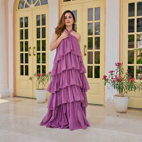 Bunaai Radiant Purple Cotton Dress
