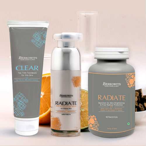 Radiate Winter Skin Glow Regime with Tea Tree Facewash (130ml +60 Tabs)