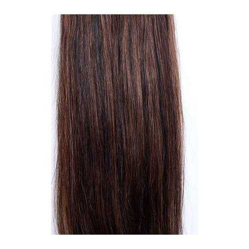 7 Piece Clip-On Highlights Medium Auburn Hair Extensions