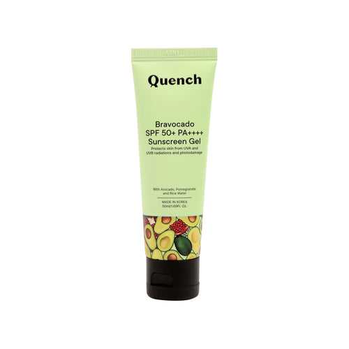 Quench Botanics Bravocado SPF 50+ PA++++ Sunscreen Gel, 50ml