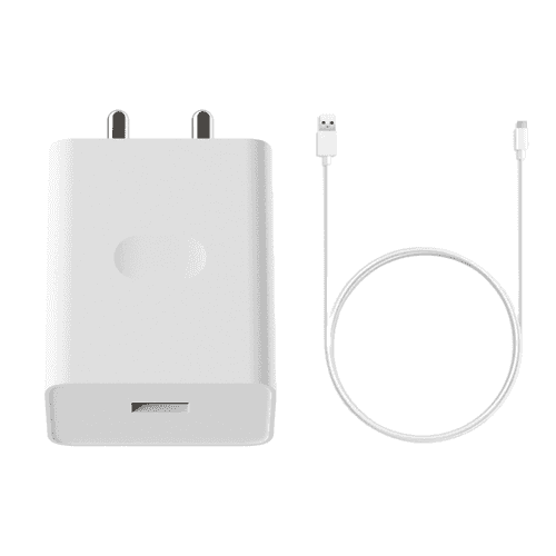 Oppo Reno4 Lite  SUPERVOOC 33W Fast Mobile Charger With Type-C Cable White