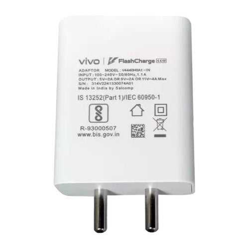 Vivo Y35 FlashCharge 44W Fast Mobile Charger (Only Adapter)