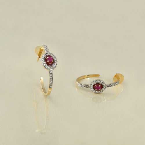 Runa Ruby Earrings