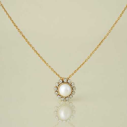 Zoe Snow Pendant Necklace