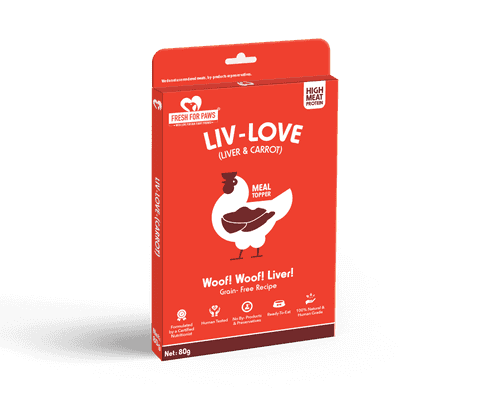 LIV - LOVE (CARROT) Woof! Woof! Liver! - Meal Topper