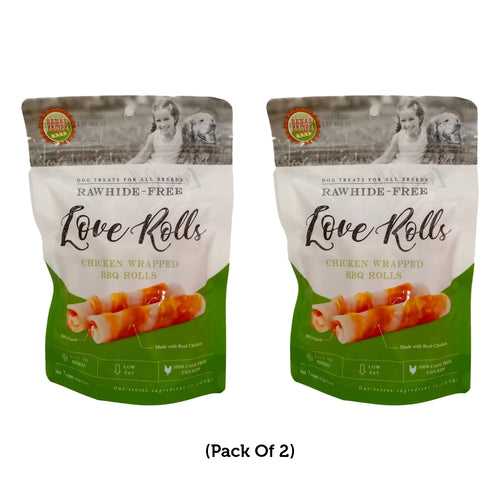 LOVE Chicken Wrapped Barbeque Rolls Pack of 02(7pcs each)