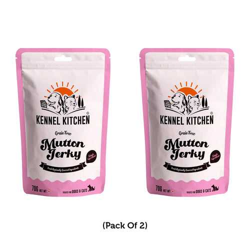 Grain Free Mutton Jerky - Pack of 2 (70gm*2)