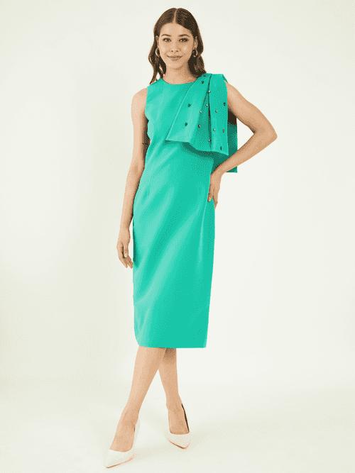 Sheath Turquoise Dress