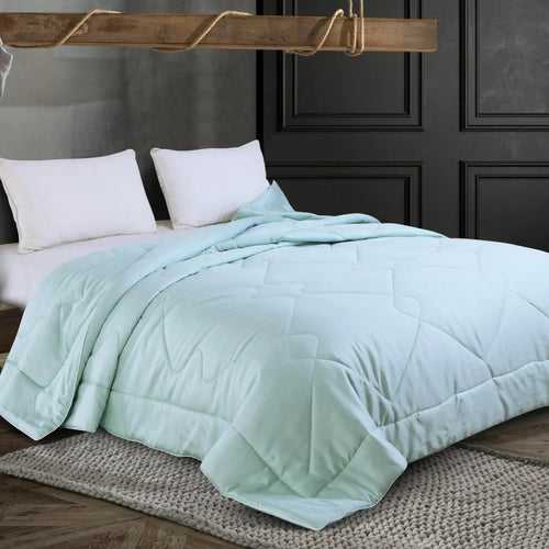 Malako Summer Soft Gel Maya Blue 100% Bamboo Quilt/Comforter (200 GSM)