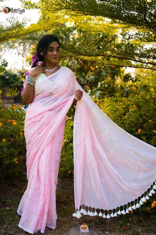 Baby Pink Gulal Saree