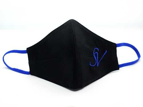 Black With Royal Blue Initials (FM-23)