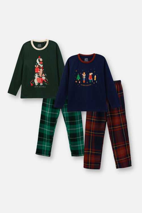 Woodland and Nutcracker Pajama Sets Pack of 2