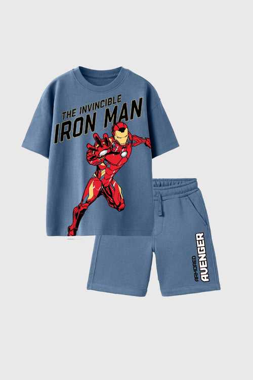 Iron-Man Shorts Set