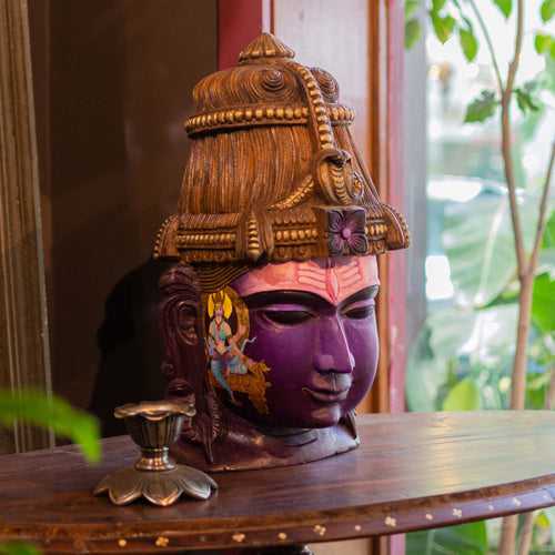 Shiva Mask Parvati Purple
