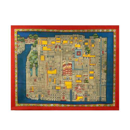 Temple Map Blue