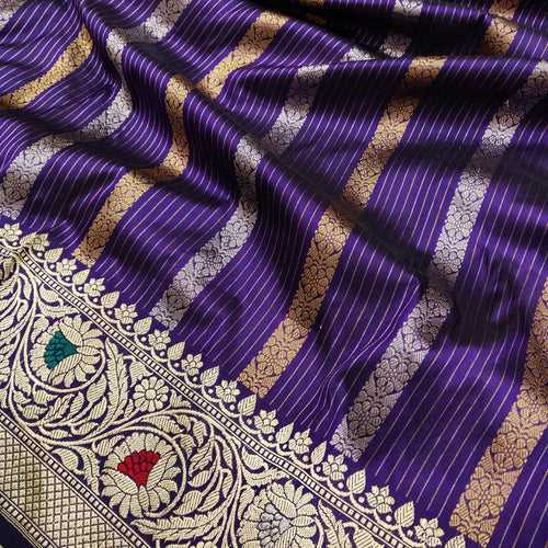 Pure Katan Silk Handwoven Banarasi Saree