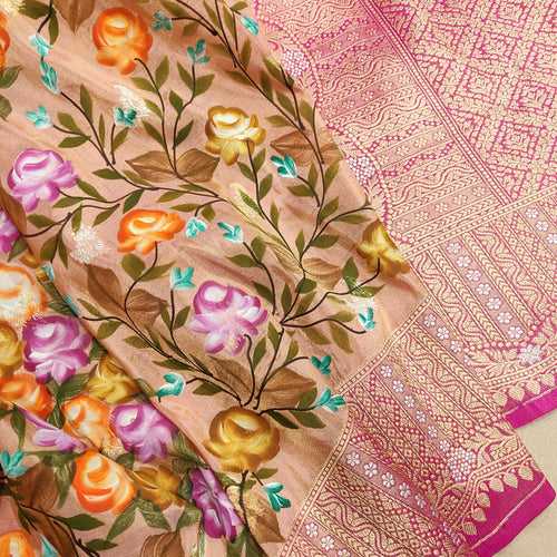 Pure Tissue Silk Handwoven Banarasi Saree