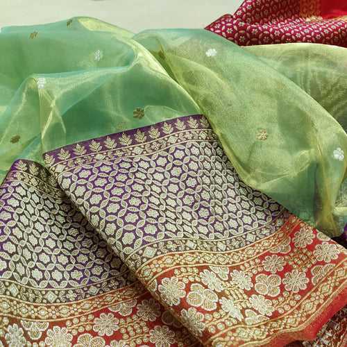 Pure Tissue Silk Handwoven Banarasi Saree