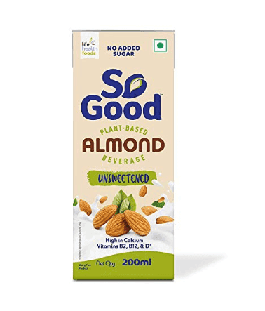 So Good Almond Milk Unsweetened 200 Ml Tp