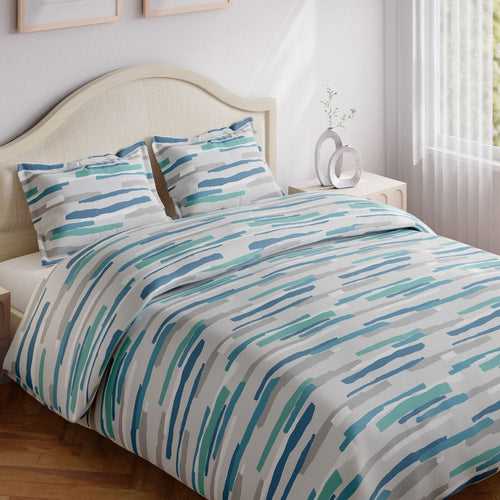 Water Blend 100% Cotton Double Size Bedsheet, 144 TC