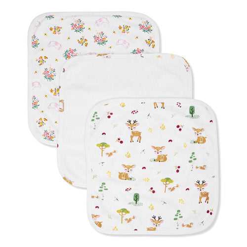 Safari Blossom : Pack of 3 Wash cloth