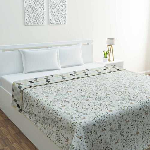 100% Cotton Single/Double Size Reversible AC Blanket