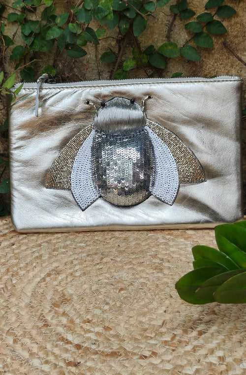 Silver Bug Pouch