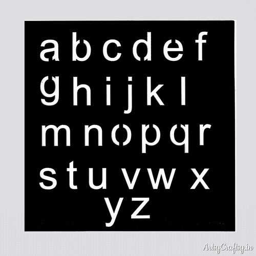 Alphabet Stencil