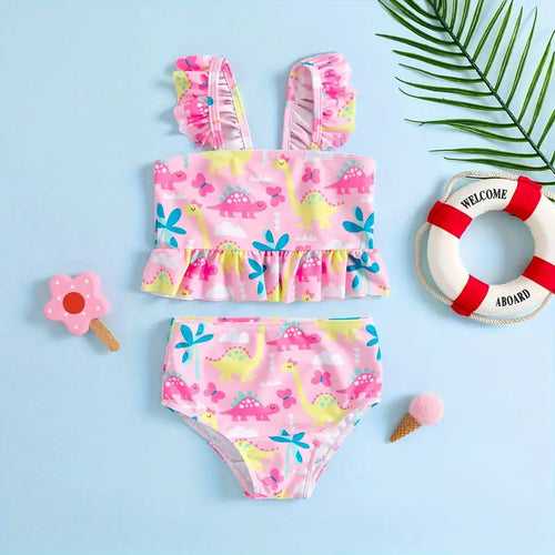 Dinosaur Print 2pcs Bikini Set