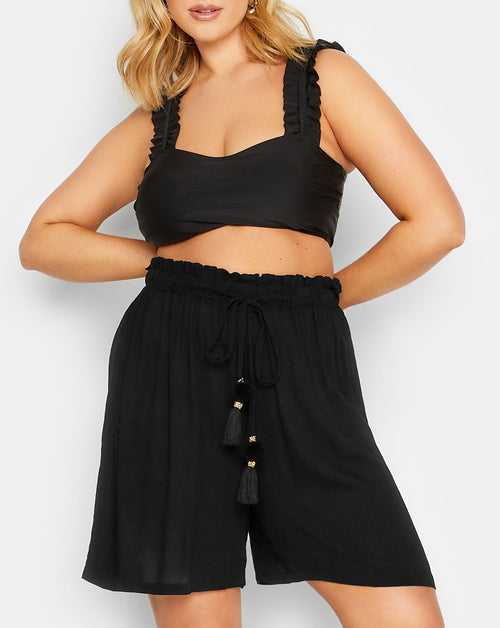 Plus Size Tassel Beach Shorts