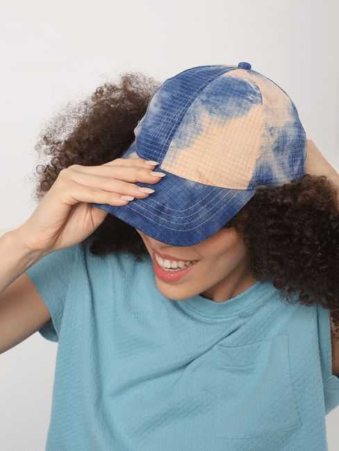 Blue Tie Dye Baseball Cap